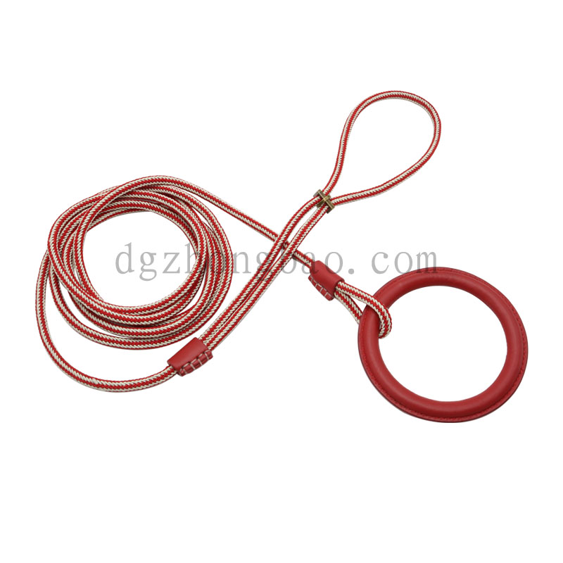 Braided round rope integrated pet lead rope