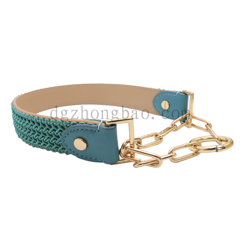 Woven collar adjustable for pet dogs